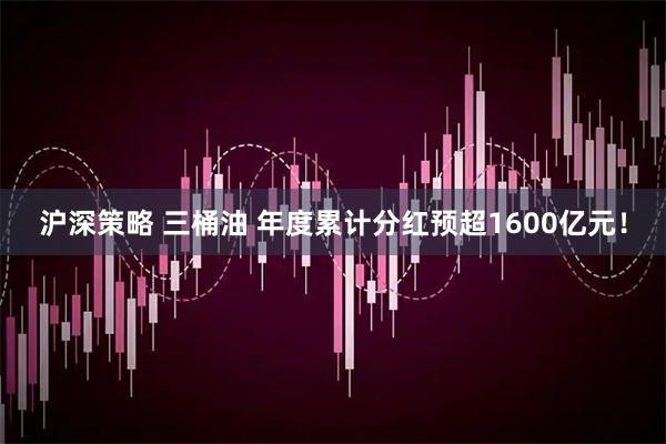 沪深策略 三桶油 年度累计分红预超1600亿元！